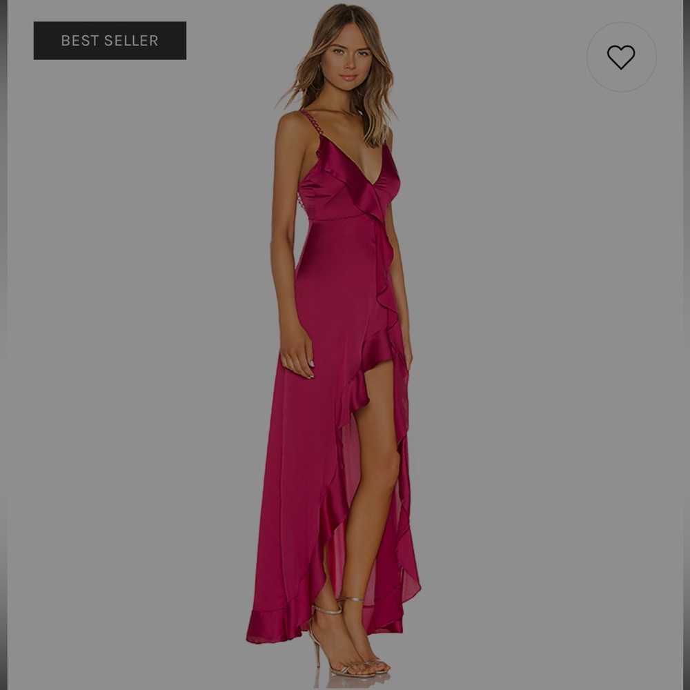 Love and lemons silk dress size small